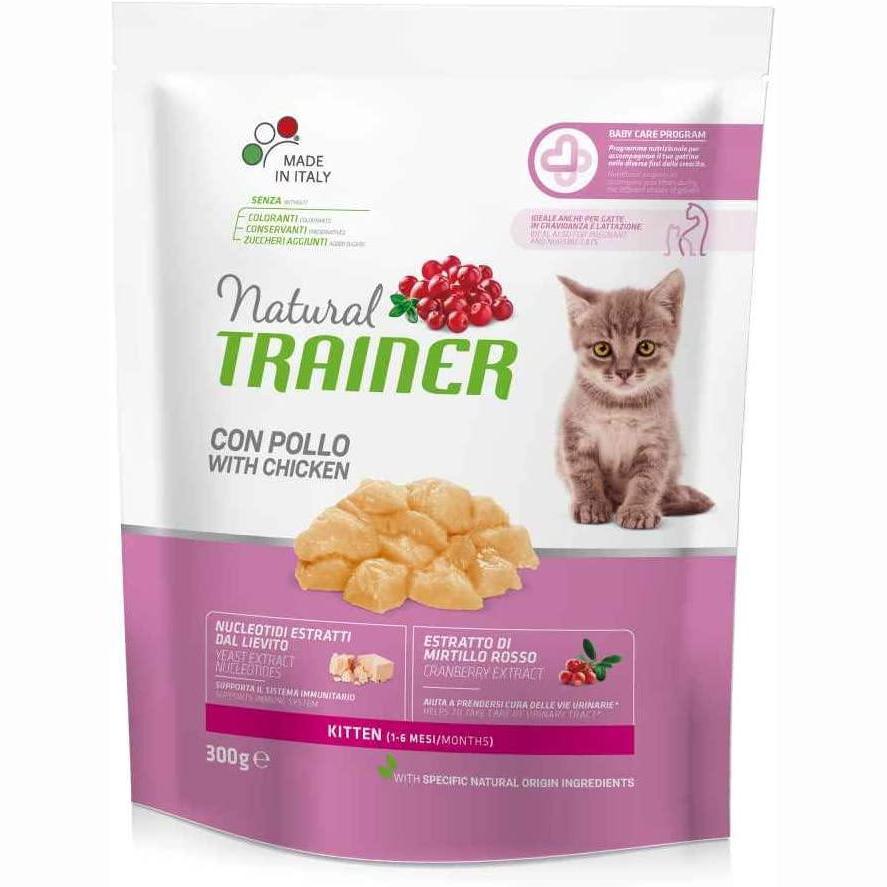 Natural Trainer Kitten con Pollo 300g - Gatti Cuccioli Natural Trainer Kitten con Pollo 300g - Gatti Cuccioli